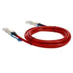 Picture of Mellanox® MCP1600-C004 Compatible TAA Compliant 100GBase-CU QSFP28 Red Direct Attach Cable (Passive Twinax, 4m)