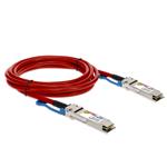 Picture of Mellanox® MCP1600-C004 Compatible TAA Compliant 100GBase-CU QSFP28 Red Direct Attach Cable (Passive Twinax, 4m)