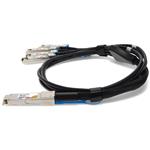 Picture of Mellanox® MCP7F00-A00A Compatible TAA Compliant 100GBase-CUQSFP28to4xSFP28Direct Attach Cable (Passive Twinax, 50cm)