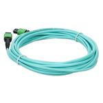 Picture of 2m MPO/APC to MPO/APC Aqua OM4 LSZH 12-Strand Fiber Patch Cable