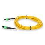 Picture of 1m MPO/APC to MPO/APC Yellow OS2 LSZH 12-Strand Fiber Patch Cable