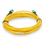 Picture of 5m MPO/APC to MPO/APC Yellow OS2 LSZH 12-Strand Fiber Patch Cable
