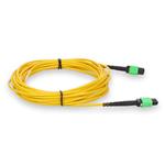 Picture of 10m MPO/APC to MPO/APC Yellow OS2 LSZH 12-Strand Fiber Patch Cable
