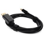 Picture of 10ft Mini-DisplayPort 1.1 Male to DisplayPort 1.2 Male Black Cable For Resolution Up to 3840x2160 (4K UHD)