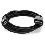 Picture of 6ft Mini-DisplayPort 1.1 Male to DisplayPort 1.2 Male Black Cable For Resolution Up to 3840x2160 (4K UHD)