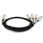Picture of MSA and TAA Compliant 200GBase-CU QSFP-DD 200G to 4xQSFP28 50G NRZ Direct Attach Cable (Passive Twinax, 2.5m)