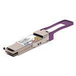 Picture of Fortinet® Compatible TAA 100GBase-BX QSFP28 Single Lambda Transceiver (SMF, 1271nmTx/1331nmRx, 10km, LC, DOM, with FEC)