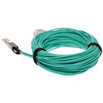 Picture of MSA and TAA Compliant 400GBase-AOC QSFP-DD to 4xQSFP56 PAM-4 Active Optical Cable (850nm, MMF, 15m) CMIS 3.0