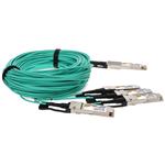 Picture of MSA and TAA Compliant 400GBase-AOC QSFP-DD to 4xQSFP56 PAM-4 Active Optical Cable (850nm, MMF, 40m) CMIS 3.0