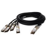 Picture of Arista Networks® Compatible TAA 400GBase-CU QSFP-DD 400G to 4xQSFP56 100G PAM-4 Direct Attach Cable (Passive Twinax, 1.5m)