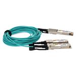 Picture of MSA and TAA Compliant 200GBase-AOC QSFP28-DD to 2xQSFP28 NRZ Active Optical Cable (850nm, MMF, 7m)