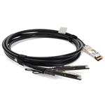 Picture of MSA and TAA Compliant 200GBase-CU QSFPDD to 2x 100Gb QSFP28 Direct Attach Cable (Passive Twinax, 1m)
