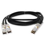 Picture of MSA and TAA 200GBase-CU QSFP-DD 200G to 2xQSFP28 100G NRZ Direct Attach Cable (Passive Twinax, 0.5m)