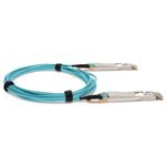 Picture of Cisco® QDD-400G-AOC10M Compatible TAA Compliant 400GBase-AOC QSFP-DD to QSFP-DD Active Optical Cable (850nm, MMF, 10m)