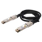 Picture of MSA and TAA 400GBase-AEC QSFP-DD to QSFP-DD Active Electrical Cable (AEC, 0.5m, CMIS 5.2)