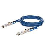 Picture of Cisco® QSFP-100G-CU1M Compatible TAA Compliant 100GBase-CU QSFP28 to QSFP28 Blue Direct Attach Cable (Passive Twinax, 1m)