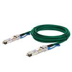Picture of MSA and TAA 100GBase-CU QSFP28 to QSFP28 Direct Attach Cable (Passive Twinax, 2m, Green)