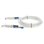Picture of MSA and TAA Compliant 100GBase-CU QSFP28 to QSFP28 White Direct Attach Cable (Passive Twinax, 2m)