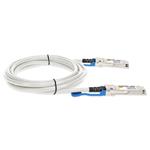 Picture of MSA and TAA Compliant 100GBase-CU QSFP28 to QSFP28 White Direct Attach Cable (Passive Twinax, 2m)