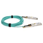 Picture of Calix® Compatible TAA 100GBase-AOC QSFP28 Active Optical Cable (850nm, MMF, 1m)