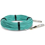 Picture of MSA and TAA 100GBase-AOC QSFP28 Active Optical Cable (850nm, MMF, 55m)