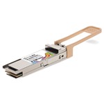 Picture of Brocade® (Formerly) Compatible TAA 100GBase-BX SR1.2 QSFP28 Transceiver (MMF, 844nm to 918nm, 100m, LC, DOM)