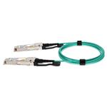 Picture of MSA and TAA Compliant 200GBase-AOC QSFP56 to QSFP56 Active Optical Cable (850nm, MMF, 1m)