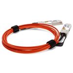 Picture of MSA and TAA Compliant 40GBase-AOC QSFP+ to QSFP+ Orange Active Optical Cable (850nm, MMF, 1.5m)