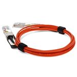 Picture of MSA and TAA Compliant 40GBase-AOC QSFP+ to QSFP+ Orange Active Optical Cable (850nm, MMF, 10m)
