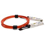 Picture of MSA and TAA Compliant 40GBase-AOC QSFP+ to QSFP+ Orange Active Optical Cable (850nm, MMF, 10m)