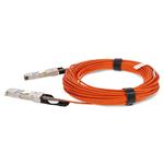 Picture of MSA and TAA Compliant 40GBase-AOC QSFP+ to QSFP+ Orange Active Optical Cable (850nm, MMF, 50m)