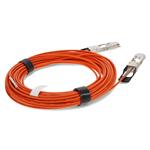 Picture of MSA and TAA Compliant 40GBase-AOC QSFP+ to QSFP+ Orange Active Optical Cable (850nm, MMF, 50m)
