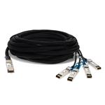 Picture of Huawei® Compatible TAA Compliant 40GBase-CU QSFP+ to 4xSFP+ Direct Attach Cable (Active Twinax, 10m)