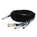 Picture of Alcatel-Lucent Nokia® Compatible TAA 40GBase-CU QSFP to 4xSFP+ Transceiver (Twinax DAC, 7m, Active)