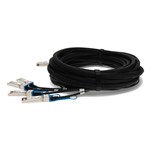 Picture of Alcatel-Lucent Nokia® Compatible TAA 40GBase-CU QSFP to 4xSFP+ Transceiver (Twinax DAC, 7m, Active)