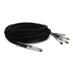 Picture of Alcatel-Lucent Nokia® Compatible TAA 40GBase-CU QSFP to 4xSFP+ Transceiver (Twinax DAC, 7m, Active)