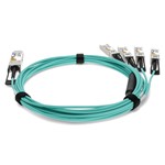Picture of ADTRAN Compatible TAA 40GBase-AOC QSFP+ to 4xSFP+ Active Optical Cable (850nm, Fiber, 2m)
