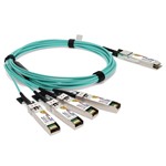 Picture of ADTRAN Compatible TAA 40GBase-AOC QSFP+ to 4xSFP+ Active Optical Cable (850nm, Fiber, 2m)