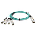 Picture of ADTRAN Compatible TAA 40GBase-AOC QSFP+ to 4xSFP+ Active Optical Cable (850nm, Fiber, 2m)