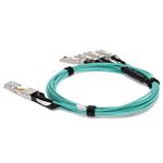 Picture of Huawei® Compatible TAA 40GBase-AOC QSFP+ to 4xSFP+ Active Optical Cable (850nm, MMF, 5m)