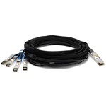 Picture of Alcatel-Lucent Nokia® Compatible TAA 40GBase-CU QSFP+ to 4xSFP+ Direct Attach Cable (Passive Twinax, 2m)