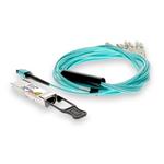 Picture of Cisco® QSFP-40G-SR4-S Compatible TAA 40GBase-SR4 QSFP Transceiver with 3m breakout (MMF, 850nm, 3m)