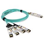 Picture of MSA and TAA Compliant 100GBase-AOC QSFP28 to 4xSFP28 Active Optical Cable (850nm, MMF, 15m)