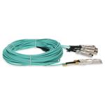 Picture of MSA and TAA 100GBase-AOC QSFP28-4xSFP28 Active Optical Cable (850nm, MMF, 25m)