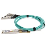 Picture of Siemon® Compatible TAA 100GBase-AOC QSFP28 to 4xSFP28 Active Optical Cable (850nm, MMF, 3m)
