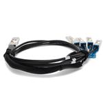 Picture of MSA and TAA Compliant 100GBase-CUQSFP28to4xSFP28Direct Attach Cable (Passive Twinax,2.5m)