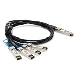 Picture of MSA and TAA Compliant 100GBase-CUQSFP28to4xSFP28Direct Attach Cable (Passive Twinax,2.5m)