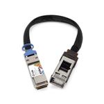 Picture of 200GBase-CU QSFP56 to QSFP56 Male to Female Direct Attach Extension Cable (Passive Twinax, 36cm, 30AWG)
