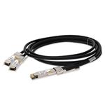 Picture of MSA and TAA Compliant 400GBase-CU QSFP-DD 400G to 2xQSFP56 200G PAM-4 Direct Attach Cable (Passive Twinax, 3m)