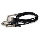 Picture of MSA and TAA Compliant 400GBase-CU QSFP-DD 400G to 8xSFP56 Direct Attach Cable (Passive Twinax, 1m)